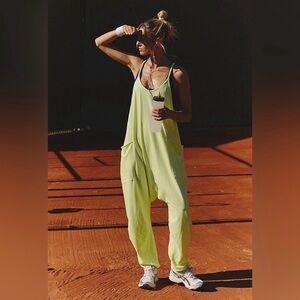 Free People Hot Shot Onesie in"lime" size xsmall